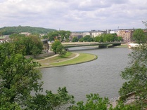 Veiksel-joki Wawelista kuvattuna