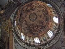 St Nicholas Barokkikirkon kattomaalaus.	